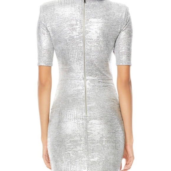 Alice and Olivia Delora Ruched Dress Size 10 - Picture 4 of 16